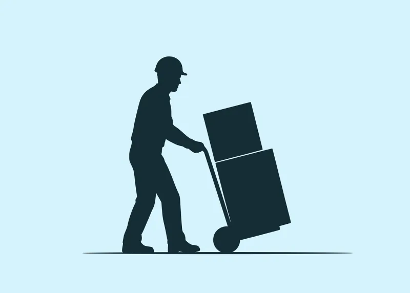 Shipping Labor Delivery Stickdatei – Fahrzeuge