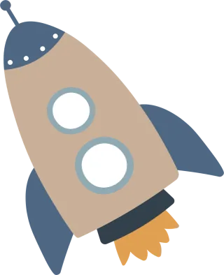 Rocket Spaceship Space Stickdatei