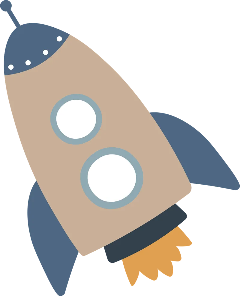 Rocket Spaceship Space Stickdatei – Kinder