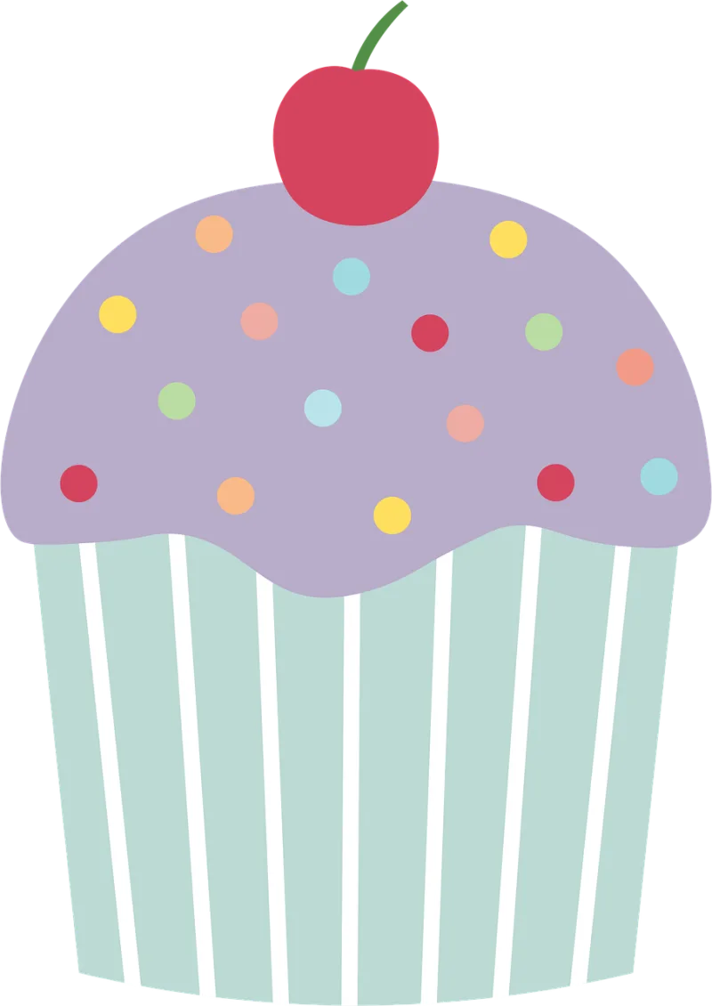 Cupcake Cake Dessert Stickdatei – Kinder