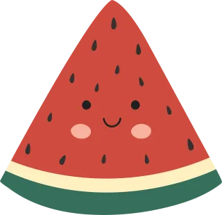 Watermelon Food Fruit Stickdatei