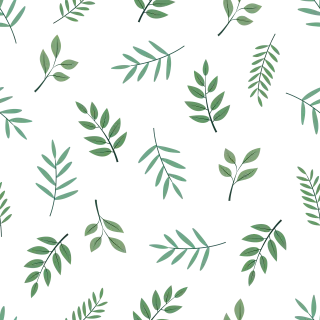 Floral Nature Leaves Stickdatei