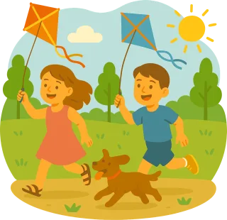 Ai generated Summer The park Stickdatei