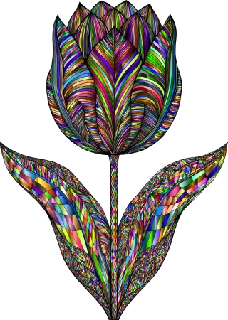 Tulip Flower Plant Stickdatei