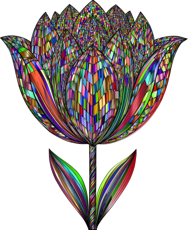 Tulip Flower Beautiful flowers Stickdatei – Blumen
