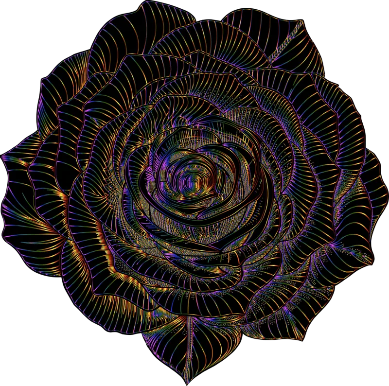 Rose Flower Plant Stickdatei – Blumen