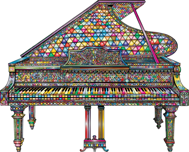 Grand piano Musical instrument Song Stickdatei – Musik