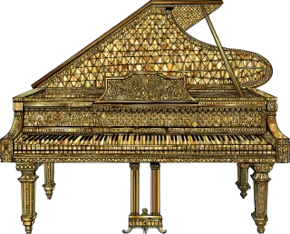 Grand piano Musical instrument Song Stickdatei