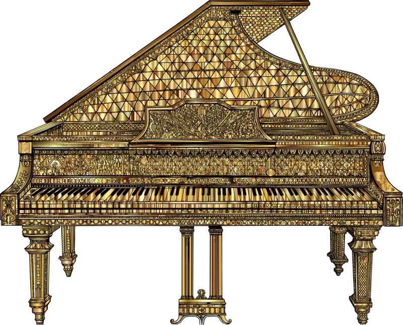 Grand piano Musical instrument Song Stickdatei – Musik