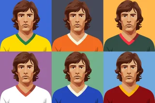 Ai generated Man Football Stickdatei
