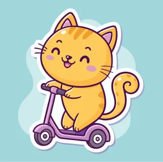 Ai generated Animal Cat Stickdatei