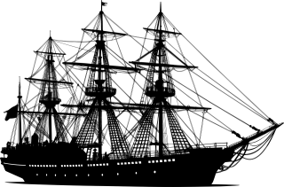 Ship Boat Silhouette Stickdatei – Fahrzeuge