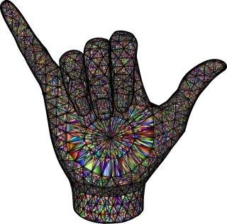 Hang loose Shaka sign Hand sign Stickdatei