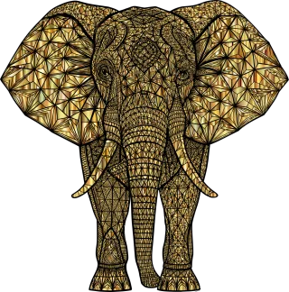 Elephant Nature Animal Stickdatei