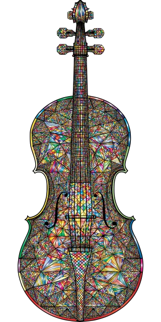 Violin Musical instrument Music Stickdatei