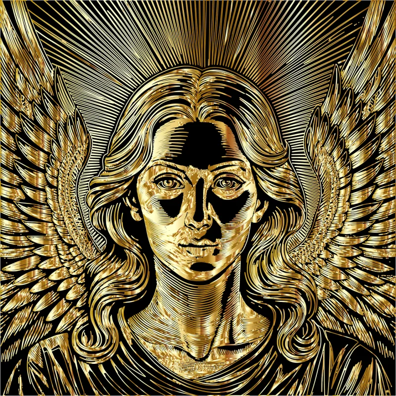 Angel Portrait Female Stickdatei – Weihnachten