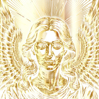 Angel Portrait Female Stickdatei