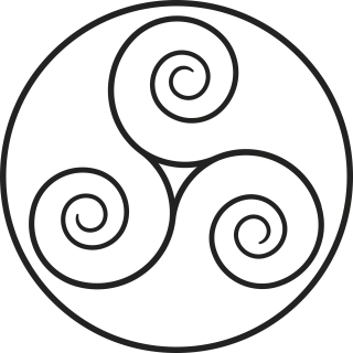 Triskele Celtic Middle ages Stickdatei
