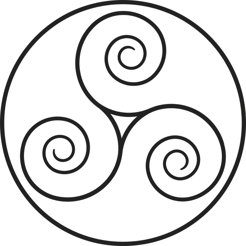 Triskele Celtic Middle ages Stickdatei – Weihnachten
