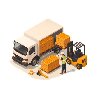 Truck Forklift Delivery Stickdatei – Fahrzeuge