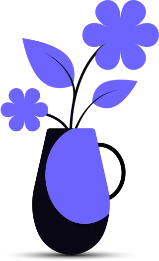Vase Flowers Nature Stickdatei