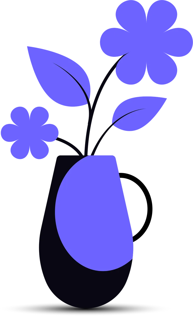 Vase Flowers Nature Stickdatei – Blumen