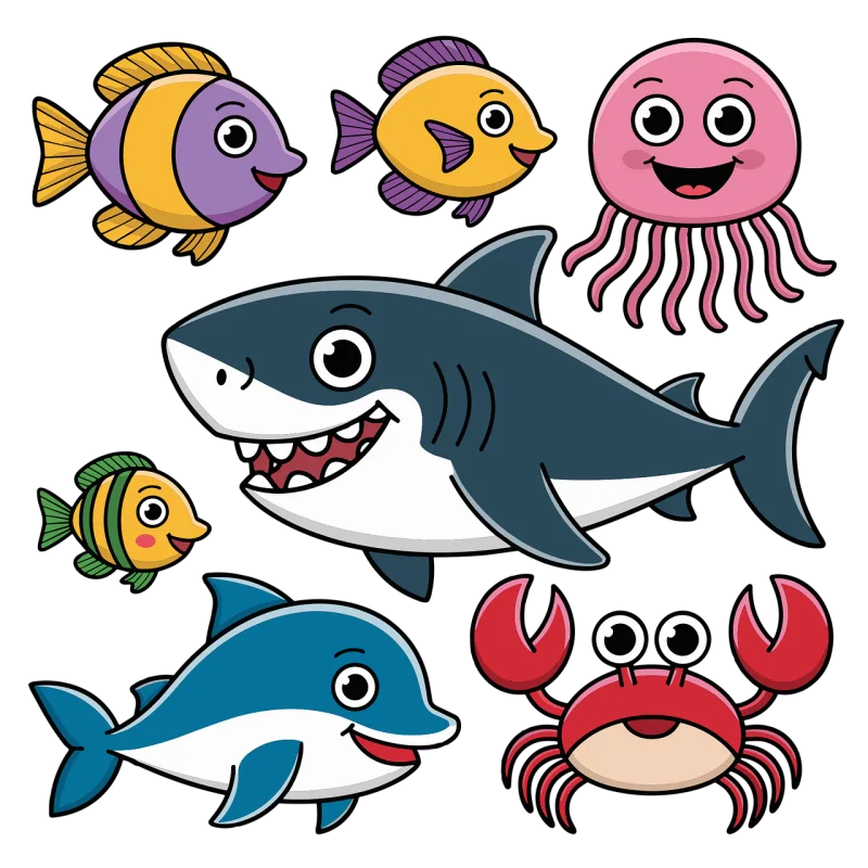 Ai generated Sea Sea creatures Stickdatei – Tiere