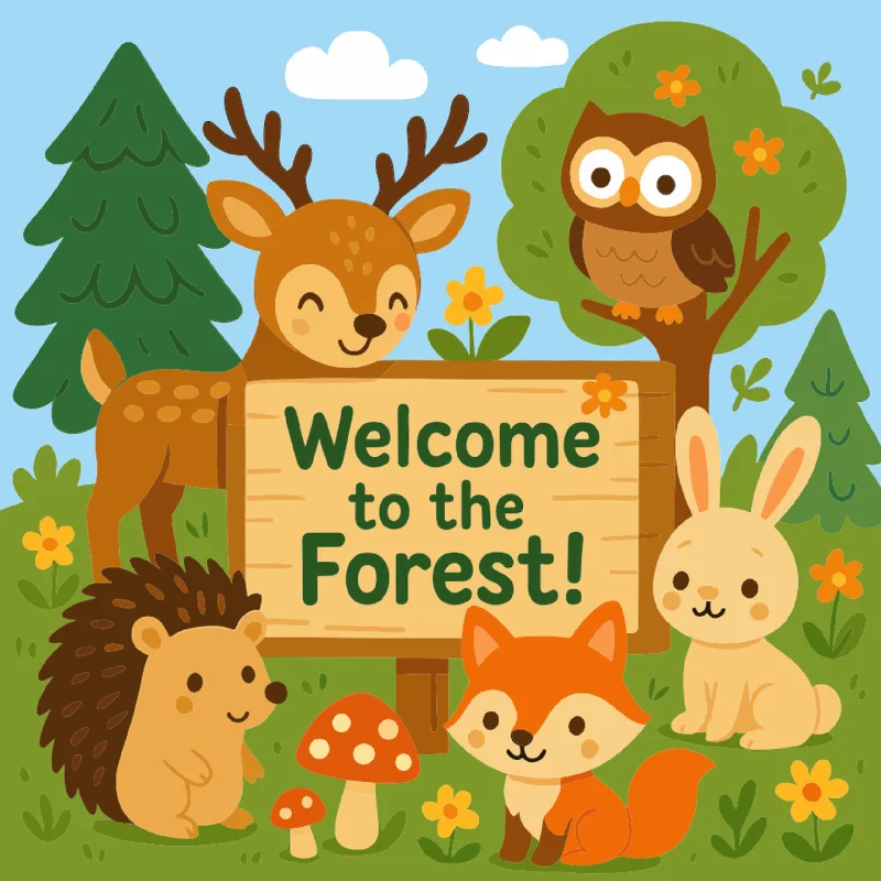 Ai generated Deer Forest Stickdatei – Tiere