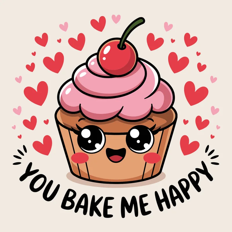 Ai generated Cake Cupcake Stickdatei – Kinder