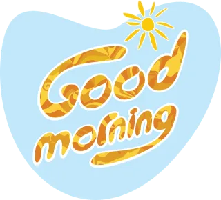 Good morning Positive Sun Stickdatei