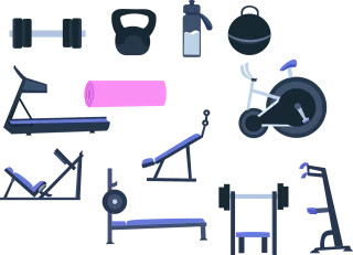 Fitness Gym Fit Stickdatei