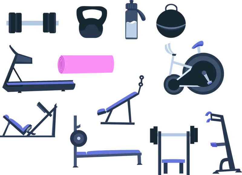 Fitness Gym Fit Stickdatei – Sport