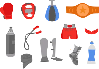 Boxing Boxer Sports Stickdatei