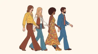 Retro 1970s Vintage Stickdatei – Weihnachten