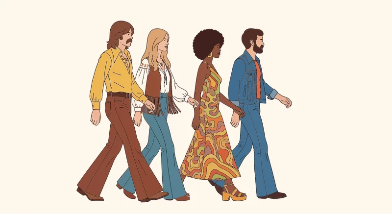 Retro 1970s Vintage Stickdatei – Weihnachten