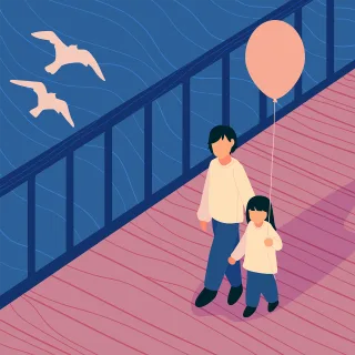 Together Lovely Bridge Stickdatei