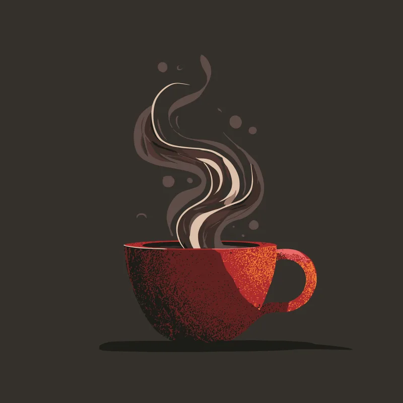 Ai generated Coffe cup Coffee Stickdatei – Essen & Trinken