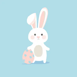 Easter bunny Rabbit Cute Stickdatei