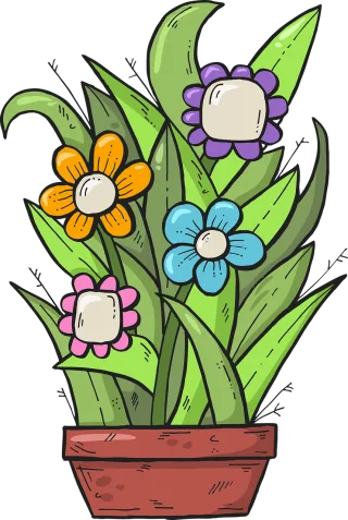 Flowers Bouquet Nature Stickdatei