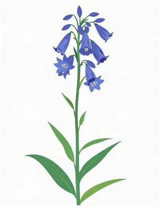 Bluebell Nature Plant Stickdatei