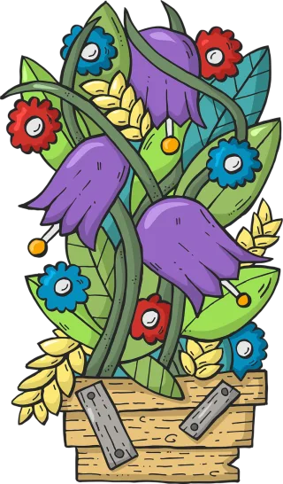 Flowers Bouquet Floral background Stickdatei