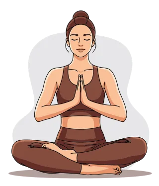 Ai generated Meditation Calmness Stickdatei