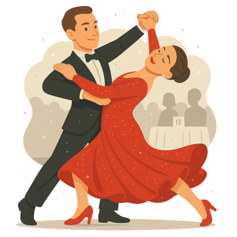 Ai generated Dance Pair Stickdatei – Herzen & Liebe