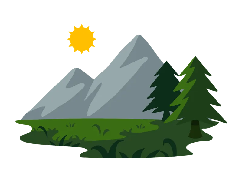 Mountain Nature Tree Stickdatei – Natur