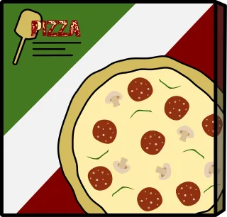 Pizza Pizza box Box Stickdatei