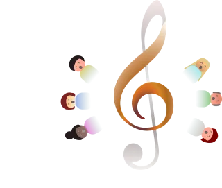 To sing Choir Campfire Stickdatei