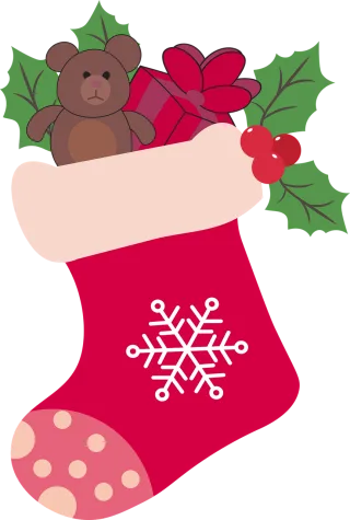 Christmas Gift Sock Stickdatei