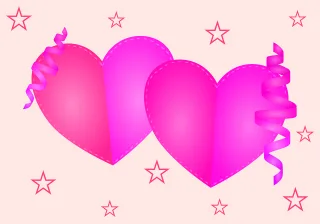 Hearts Romantic Copy space Stickdatei – Herzen & Liebe