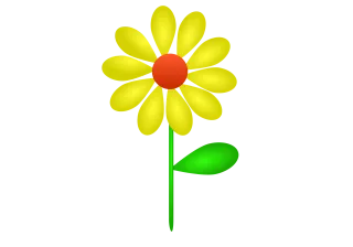 Flower Daisy Nature Stickdatei