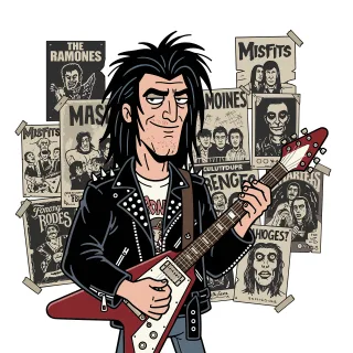Musician Guitar Rock Stickdatei